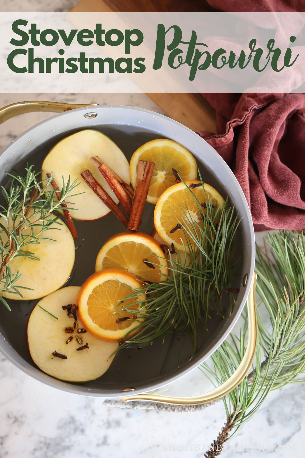 stovetop christmas potpourri with free printable gift tags - tidbits